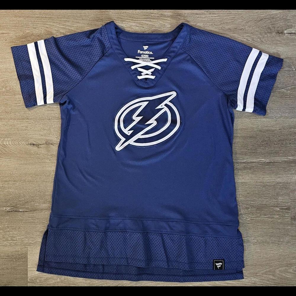 Fanatics Tampa Bay Lightning Sz XL Hockey Jersey Pullover Shirt Women's